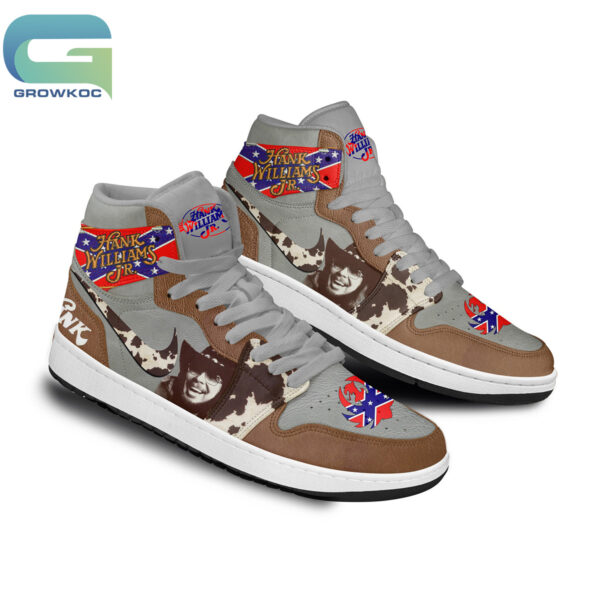 Tubopro Hank Williams Jr. AJ1 High Sneakers Shoes For Men And Women - Image 2