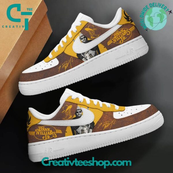 Tubopro Hank Williams Jr Nike Air Low-Top Sneakers Shoes For Men And Women - Image 2
