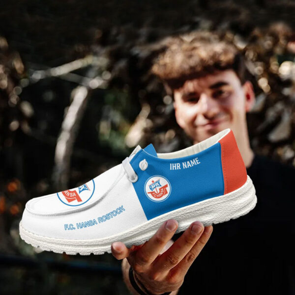 Tubopro Hansa Rostock Personalized Hey Dude Shoes For Men And Women - Image 2