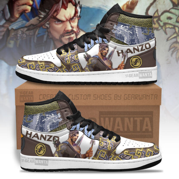 Tubopro Hanzo Overwatch AJ1 High Sneakers Shoes For Men And Women