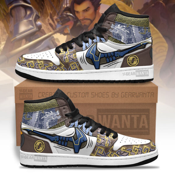 Tubopro Hanzo Overwatch AJ1 High Sneakers Shoes For Men And Women