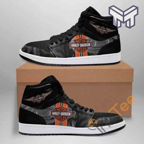 Tubopro Harley Davidson AJ1 High Sneakers Shoes For Men And Women