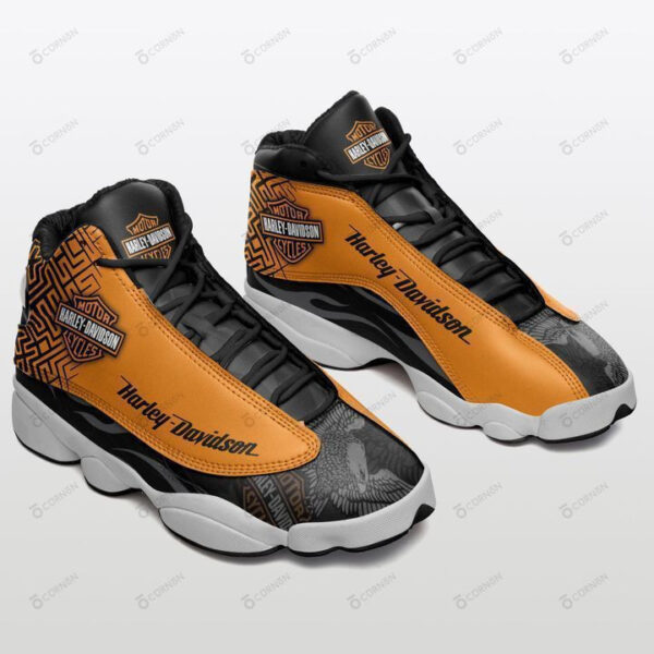Tubopro Harley Davidson AJ13 Sneakers Shoes For Men And Women - Image 2