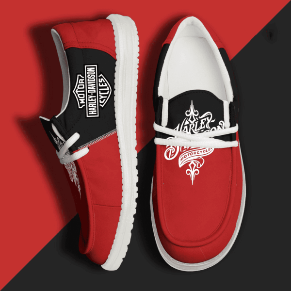 Tubopro Harley Davidson Personalized Hey Dude Shoes For Men And Women