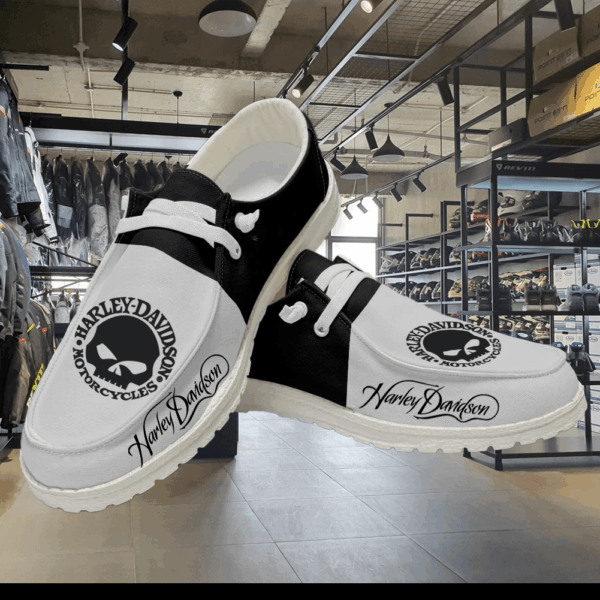 Tubopro Harley Davidson Personalized Hey Dude Shoes For Men And Women