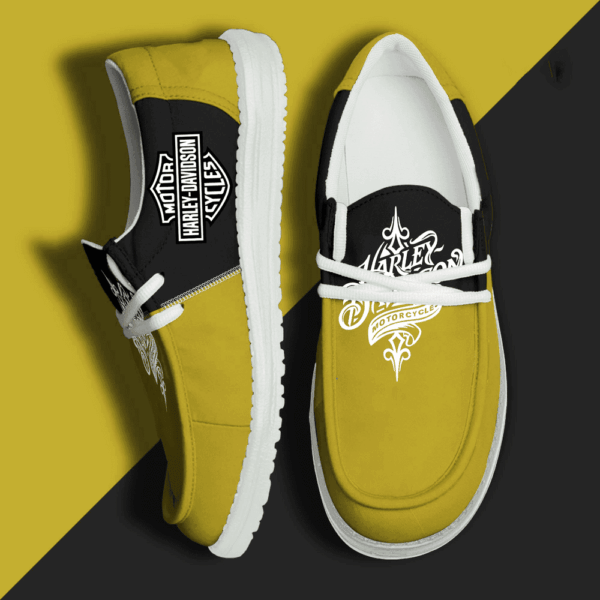 Tubopro Harley Davidson Personalized Hey Dude Shoes For Men And Women