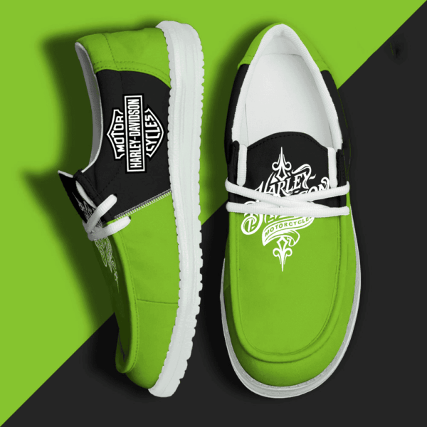 Tubopro Harley Davidson Personalized Hey Dude Shoes For Men And Women