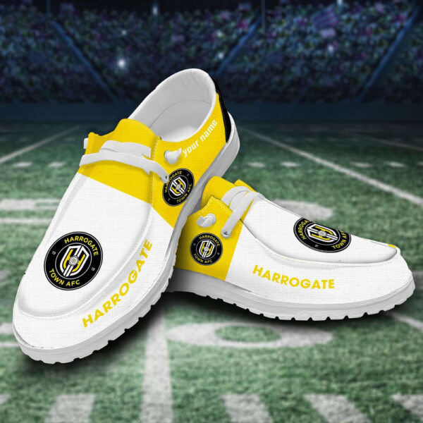 Tubopro Harrogate Town AFC Personalized Hey Dude Shoes For Men And Women