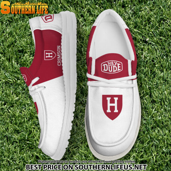 Tubopro Harvard Crimson Personalized Hey Dude Shoes For Men And Women