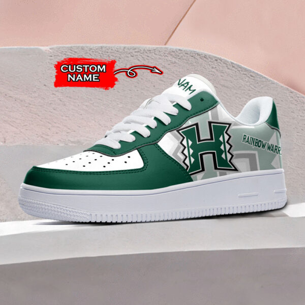 Tubopro Hawaii Rainbow Warriors NCAA Air Low-Top Sneakers Shoes For Men And Women - Image 2