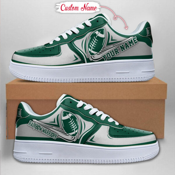 Tubopro Hawaii Rainbow Warriors NCAA Air Low-Top Sneakers Shoes For Men And Women - Image 2