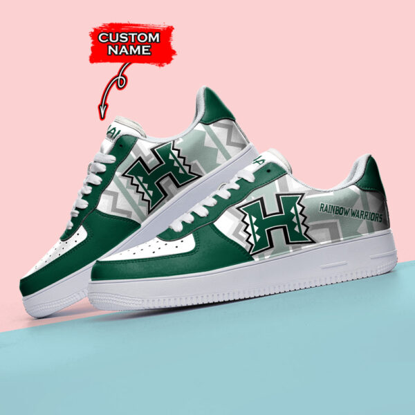 Tubopro Hawaii Rainbow Warriors NCAA Air Low-Top Sneakers Shoes For Men And Women - Image 3