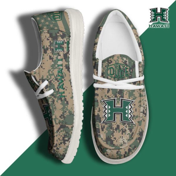 Tubopro Hawaii Rainbow Warriors Personalized Hey Dude Shoes For Men And Women