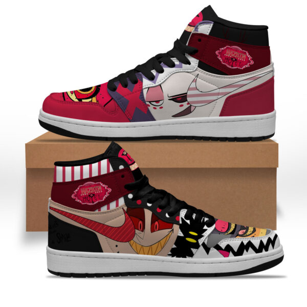 Tubopro Hazbin Hotel AJ1 High Sneakers Shoes For Men And Women - Image 2