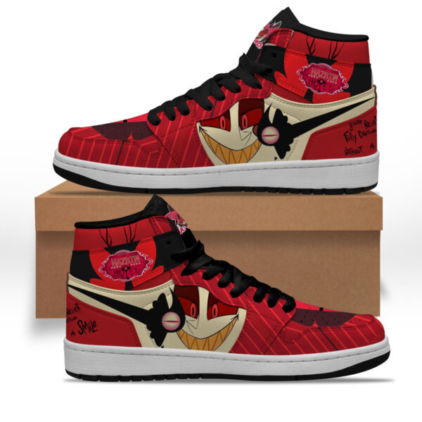 Tubopro Hazbin Hotel AJ1 High Sneakers Shoes For Men And Women - Image 2