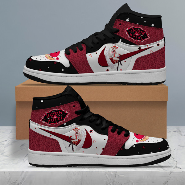 Tubopro Hazbin Hotel AJ1 High Sneakers Shoes For Men And Women
