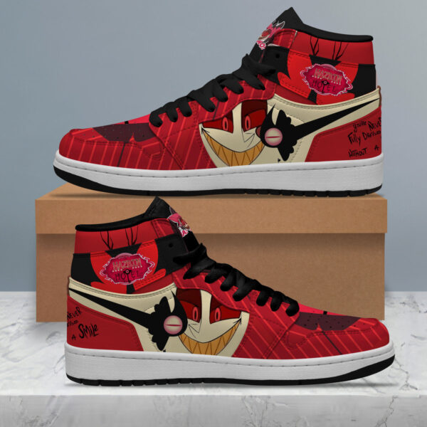 Tubopro Hazbin Hotel AJ1 High Sneakers Shoes For Men And Women - Image 6