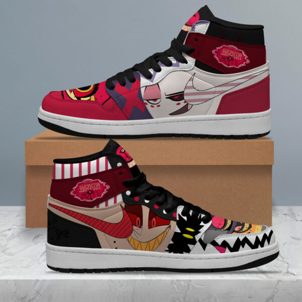 Tubopro Hazbin Hotel AJ1 High Sneakers Shoes For Men And Women - Image 6
