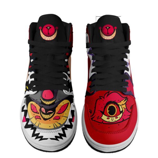 Tubopro Hazbin Hotel AJ1 High Sneakers Shoes For Men And Women - Image 3