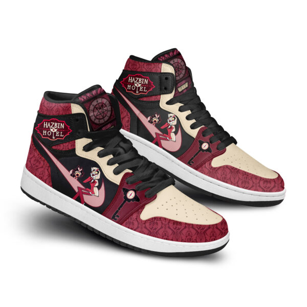 Tubopro Hazbin Hotel AJ1 High Sneakers Shoes For Men And Women - Image 2