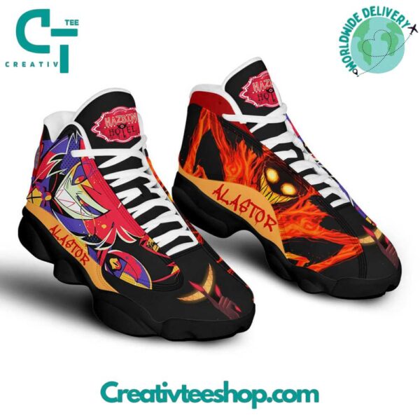 Tubopro Hazbin Hotel Alastor AJ13 Sneakers Shoes For Men And Women - Image 3