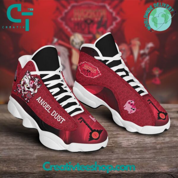 Tubopro Hazbin Hotel Angel Dust AJ13 Sneakers Shoes For Men And Women - Image 2