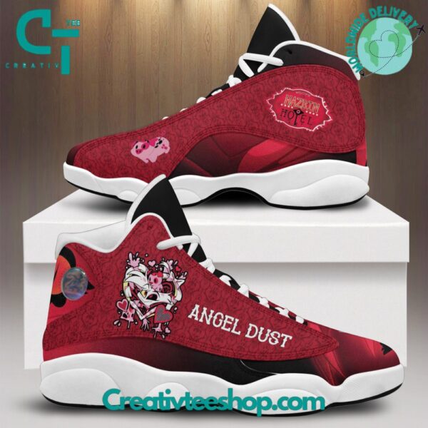 Tubopro Hazbin Hotel Angel Dust AJ13 Sneakers Shoes For Men And Women