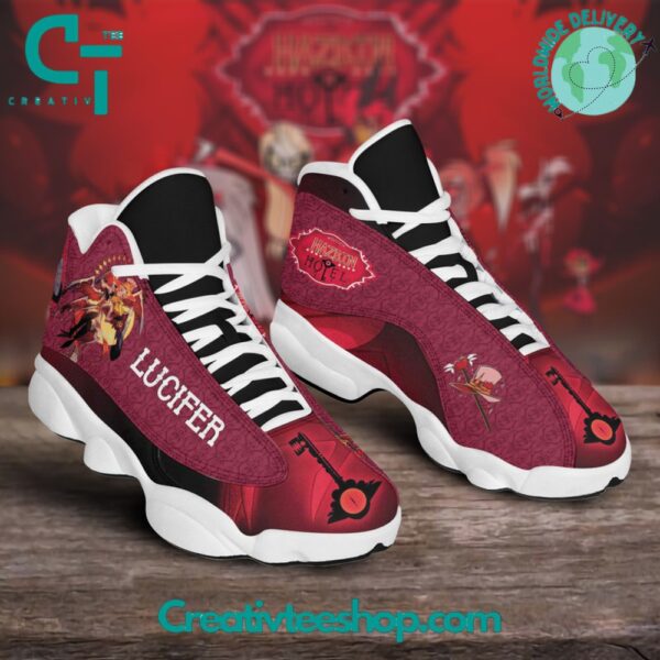 Tubopro Hazbin Hotel Lucifer AJ13 Sneakers Shoes For Men And Women - Image 2