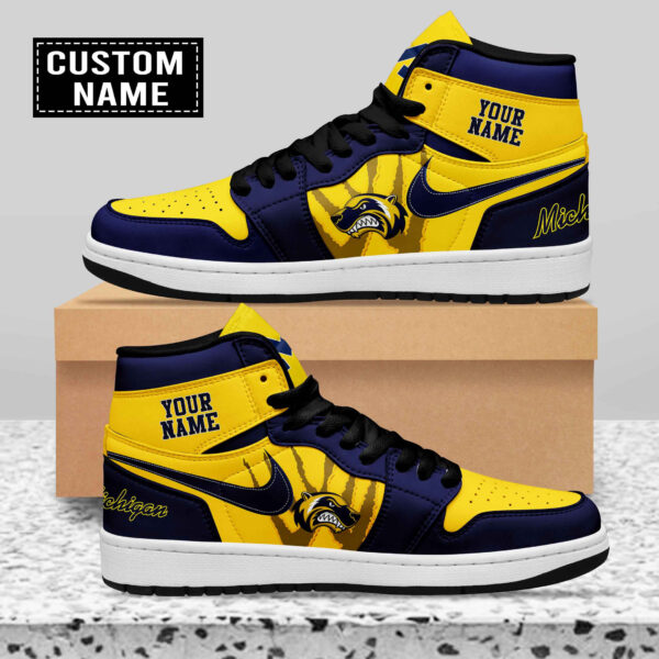 Tubopro Helsinki Wolverines AJ1 High Sneakers Shoes For Men And Women - Image 2