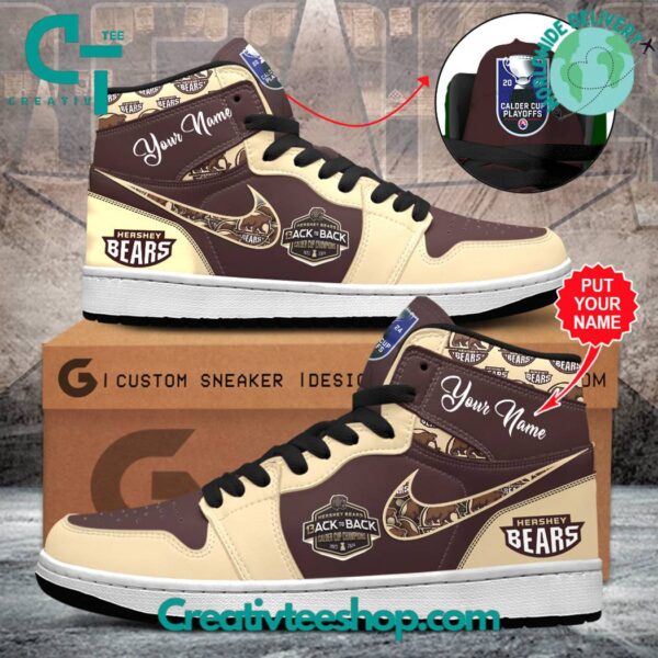 Tubopro Hershey Bears AJ1 High Sneakers Shoes For Men And Women