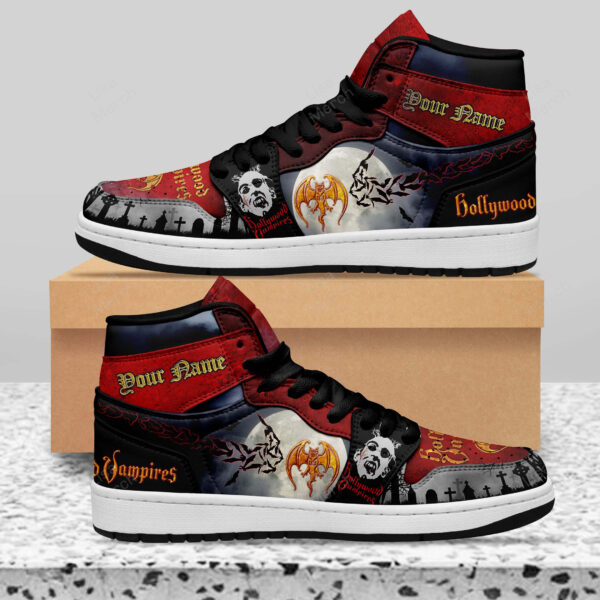 Tubopro Hollywood Vampires AJ1 High Sneakers Shoes For Men And Women - Image 2