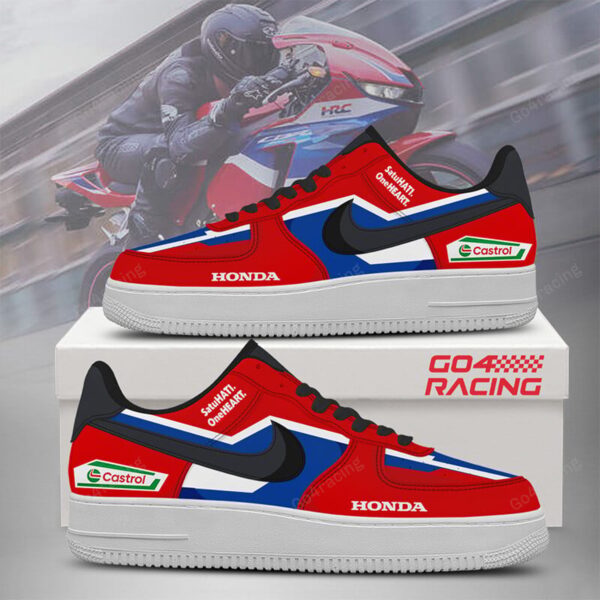 Tubopro Honda Factory Racing Air Low-Top Sneakers Shoes For Men And Women