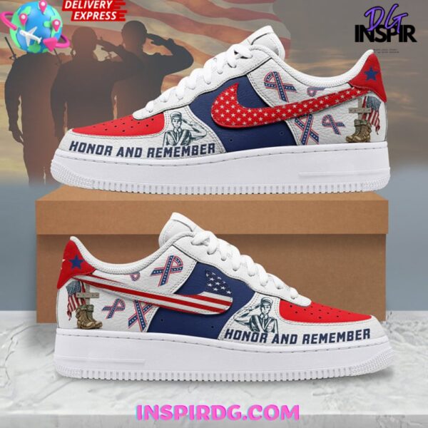Tubopro Honor and Remember Veterans Day Air Low-Top Sneakers Shoes For Men And Women
