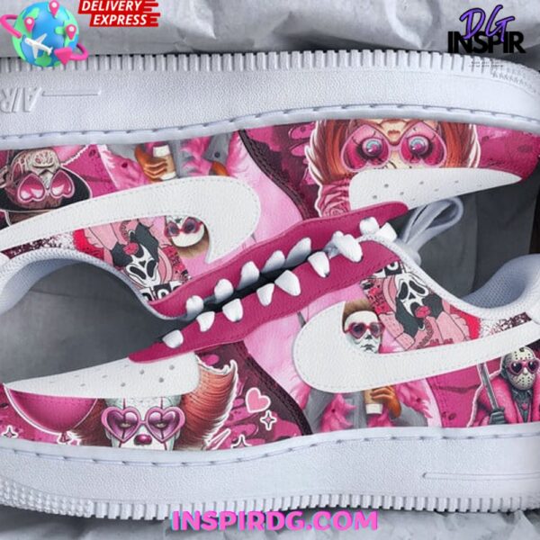 Tubopro Horror Film Pink Air Low-Top Sneakers Shoes For Men And Women - Image 3