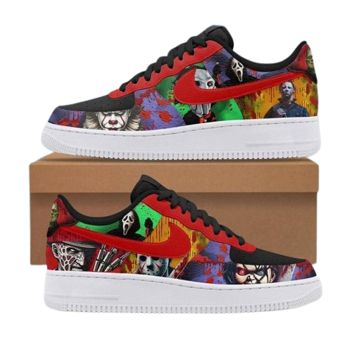 Tubopro Horror Movies Club In Halloween Air Low-Top Sneakers Shoes For Men And Women