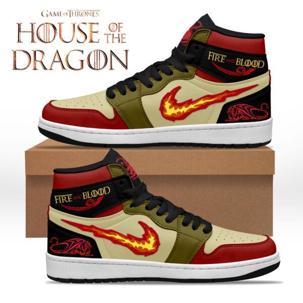 Tubopro House of the Dragon AJ1 High Sneakers Shoes For Men And Women