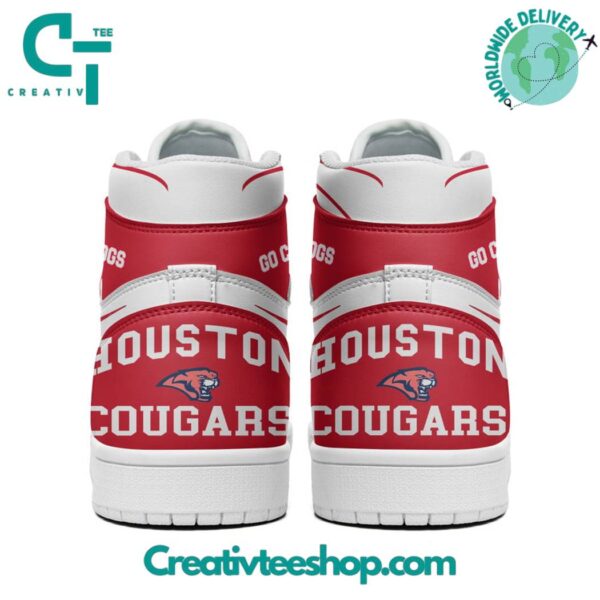 Tubopro Houston Cougars AJ1 High Sneakers Shoes For Men And Women - Image 3