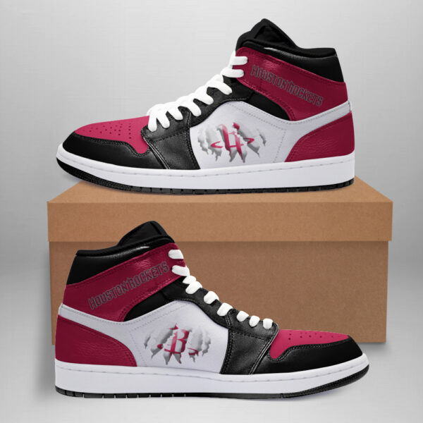 Tubopro Houston Rockets AJ1 High Sneakers Shoes For Men And Women