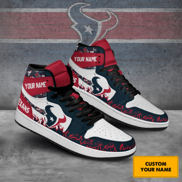 Tubopro Houston Texans AJ1 High Sneakers Shoes For Men And Women