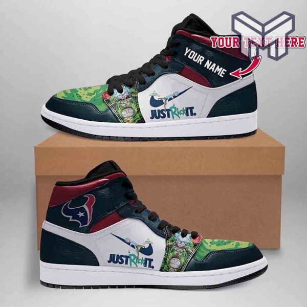Tubopro Houston Texans AJ1 High Sneakers Shoes For Men And Women - Image 2