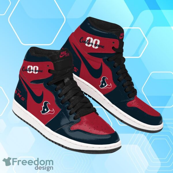Tubopro Houston Texans AJ1 High Sneakers Shoes For Men And Women - Image 2