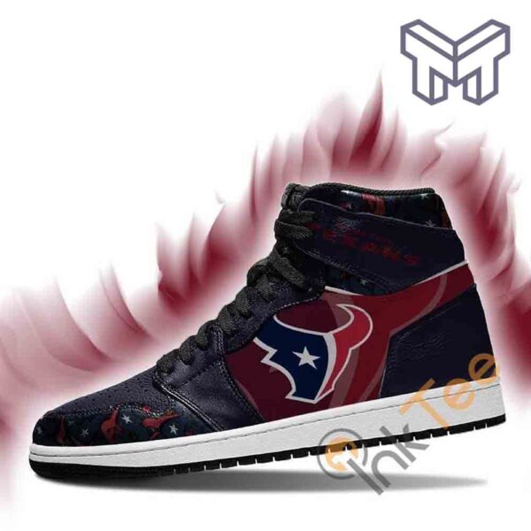 Tubopro Houston Texans AJ1 High Sneakers Shoes For Men And Women