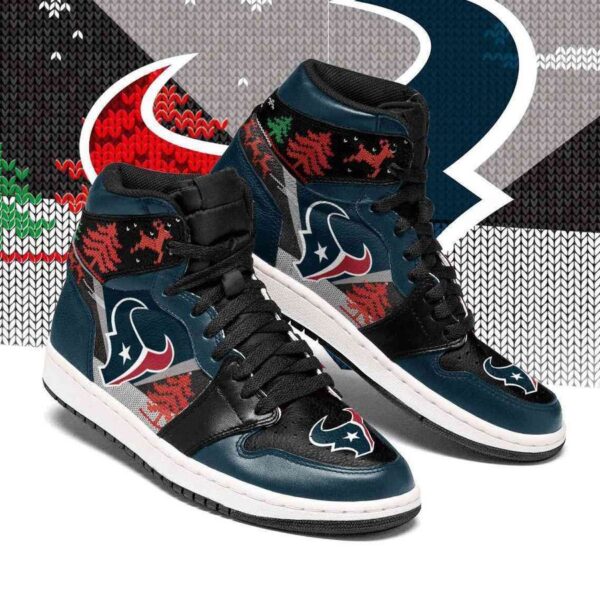 Tubopro Houston Texans NFL AJ1 High Sneakers Shoes For Men And Women