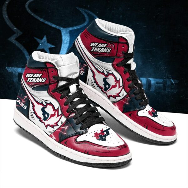 Tubopro Houston Texans NFL AJ1 High Sneakers Shoes For Men And Women