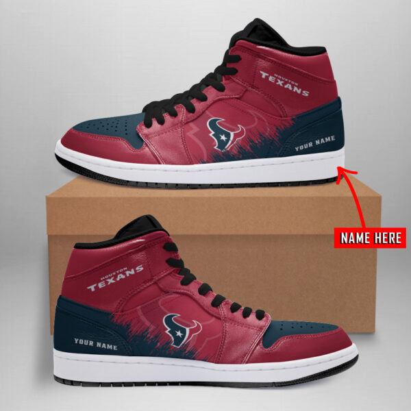Tubopro Houston Texans NFL AJ1 High Sneakers Shoes For Men And Women
