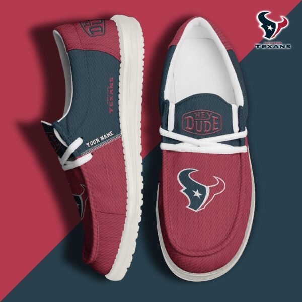 Tubopro Houston Texans Personalized Hey Dude Shoes For Men And Women