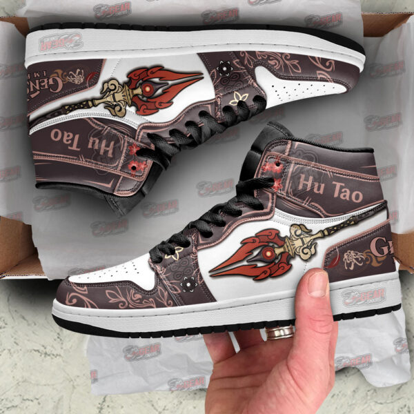 Tubopro Hu Tao Genshin Impact AJ1 High Sneakers Shoes For Men And Women - Image 2