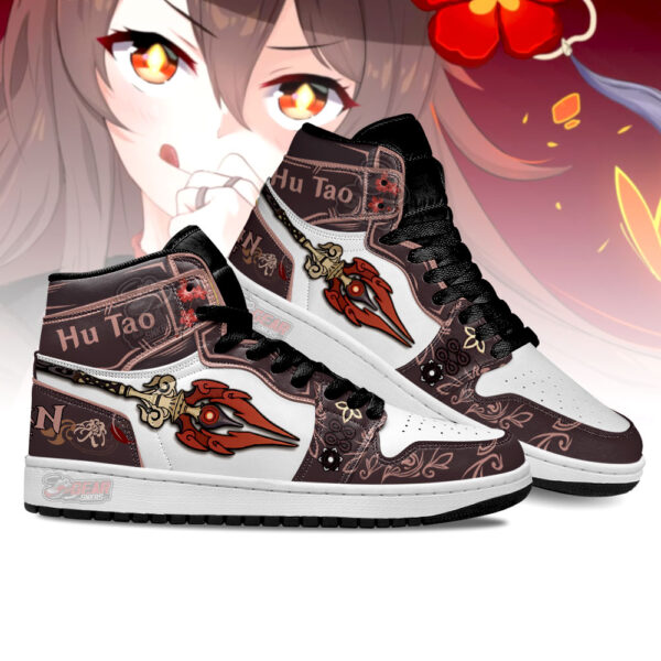 Tubopro Hu Tao Genshin Impact AJ1 High Sneakers Shoes For Men And Women - Image 3