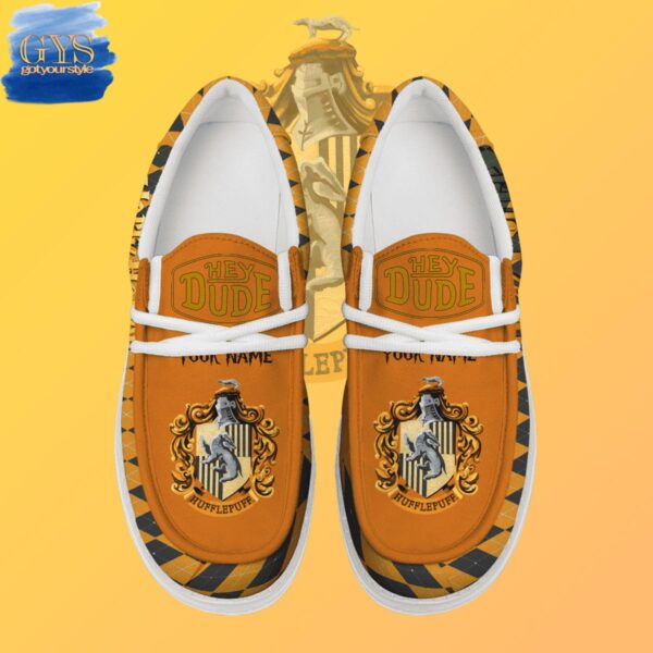 Tubopro Hufflepuff Harry Potter Personalized Hey Dude Shoes For Men And Women - Image 3