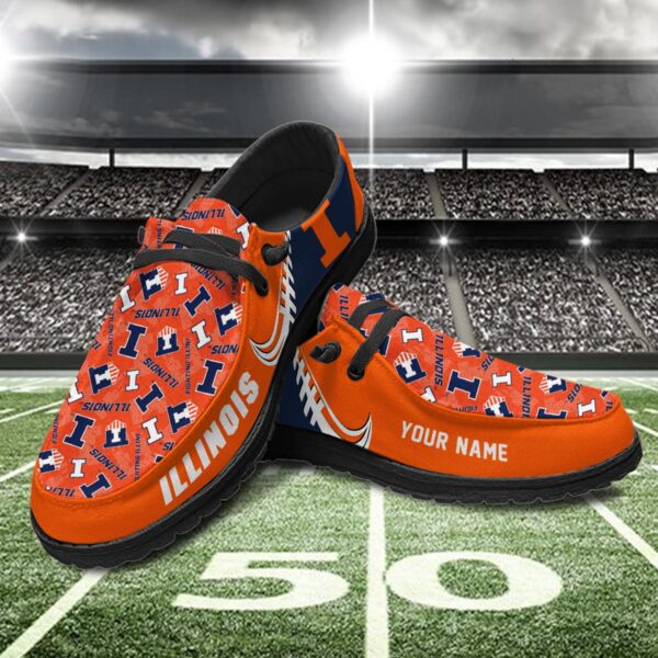 Tubopro Illinois Fighting Illini Hey Dude Shoes For Men And Women - Image 2
